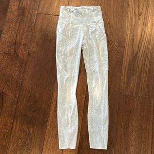 Baby blue pattern lululemon legging size 0